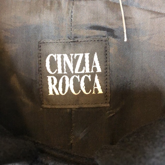 CINZIA ROCCA LORO PIANA Black Long Sleeved Swing Coat 6 NWOT - Picture 11 of 17